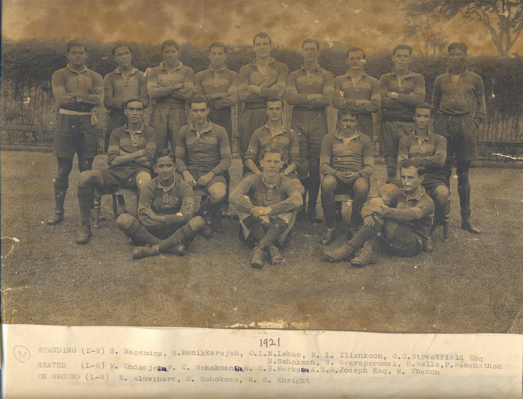 1921 Team – Trinity Rugby